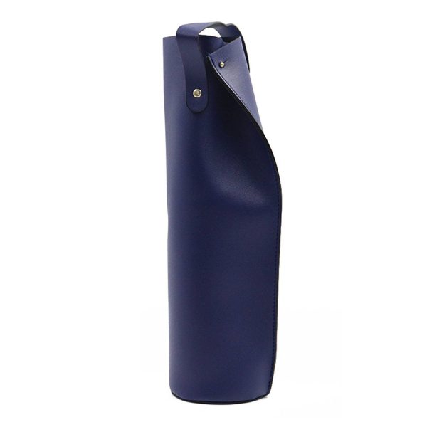 Reusable PU Leather Wine Carrier Tote Bag