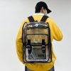 Waterproof PVC Clear Flip Top Backpack