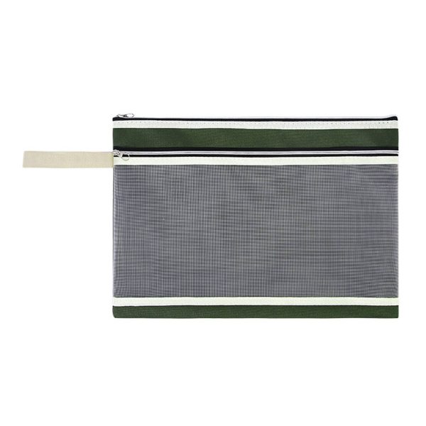 Letter Size Zipper Nylon Mesh File Pouch