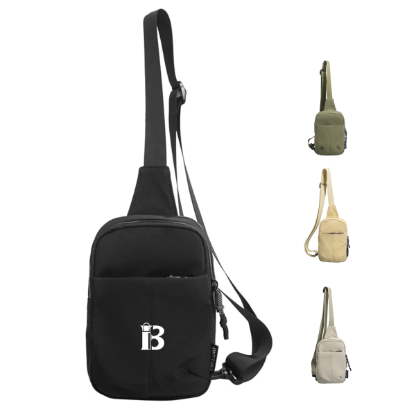 Water-Resistant Nylon Casual Chest Bag