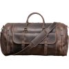 35L Genuine Leather Travel Duffle Bag