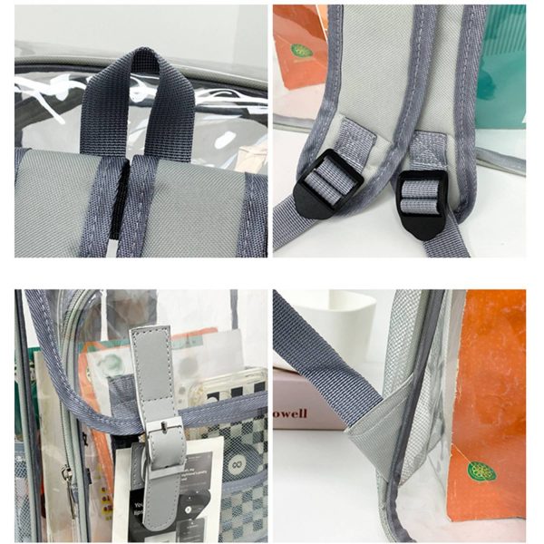 Waterproof PVC Clear Flip Top Backpack