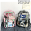 Large Capacity Clear PVC Backpack w/ USB Port