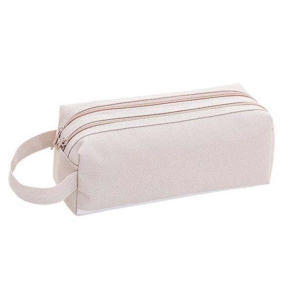 Double Layer Zippered Oxford Pencil Bag