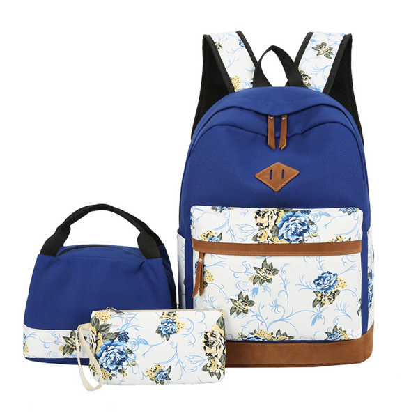 Oxford Waterproof Printed Backpack Set