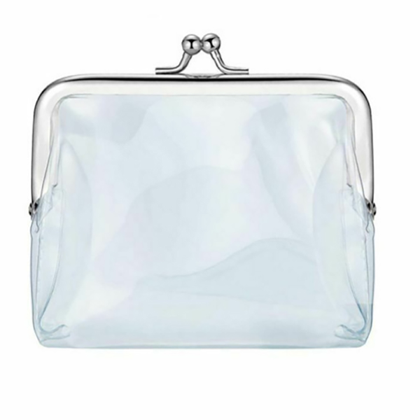 Waterproof Clear PVC Coin Purse w/ Lock Design