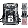 Waterproof PVC Clear Flip Top Backpack
