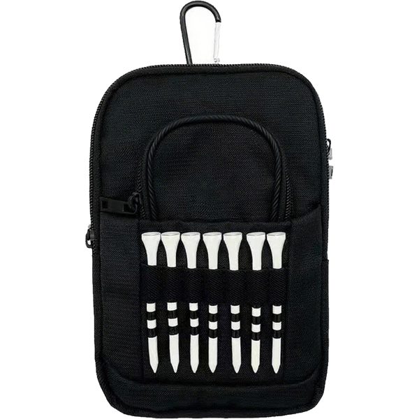 Multi Functional Nylon Golf Accessory Pouch w/ Carabiner