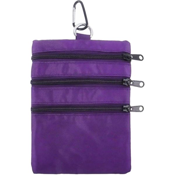 Waterproof Oxford Golf Accessories Pouch w/ Carabiner