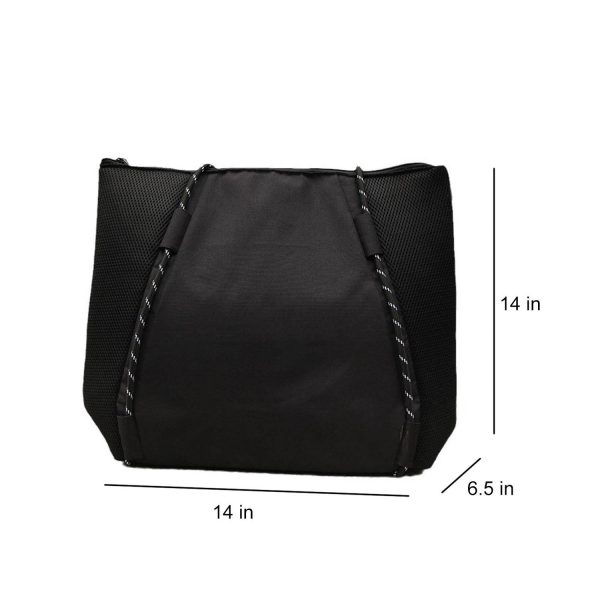 Adjustable Handle Outdoor Polyester Mesh Tote Bag