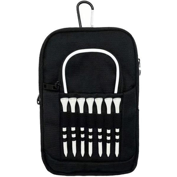Multi Functional Nylon Golf Accessory Pouch w/ Carabiner
