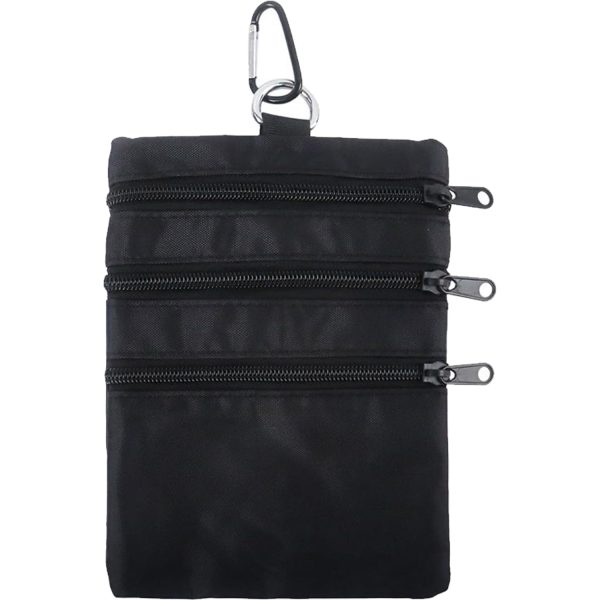 Waterproof Oxford Golf Accessories Pouch w/ Carabiner