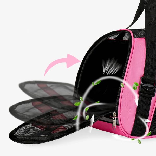 Pet Travel Carrier Bag w/ Adjustable Strap