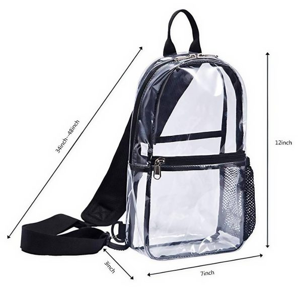 Waterproof Clear PVC Single Shoulder Backpack