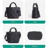 Nylon Puffer Quilted Crossbody Tote Bag w/ Handle