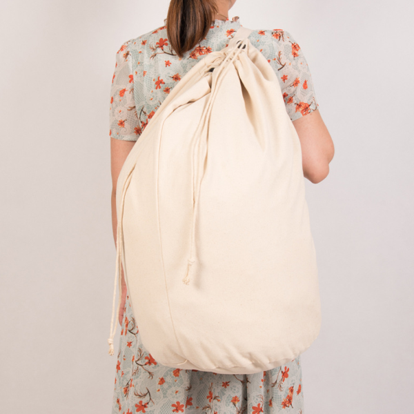Large Capacity Cotton Drawstring Laundry Bag
