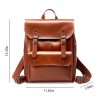 Women Travel Genuine Leather Backpack