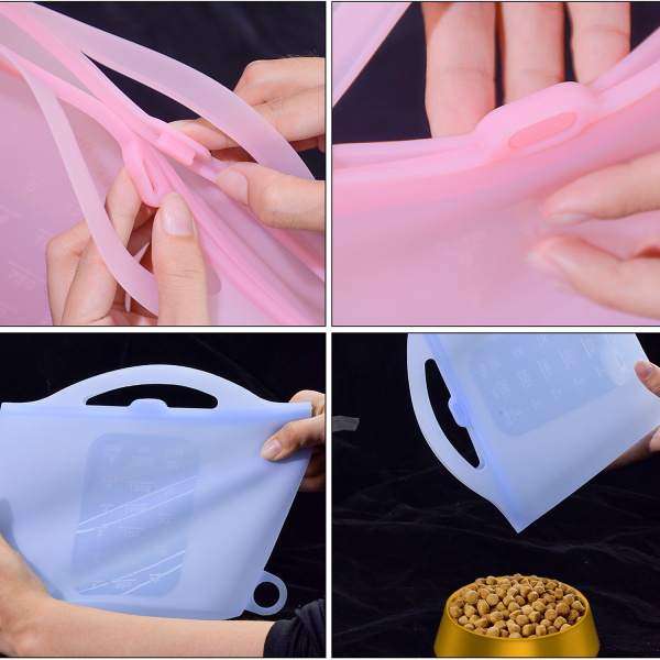 35 Oz Silicone Food Storage Ziplock Bag