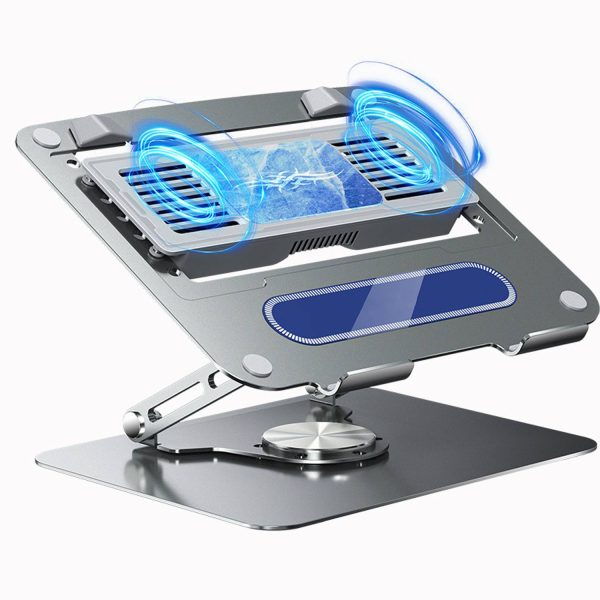 15008fdf-5260-467c-b4f9-0b9ac34dd5e8_附图1.jpg Semiconductor Laptop Cooler Stand – Adjustable Rotating Base