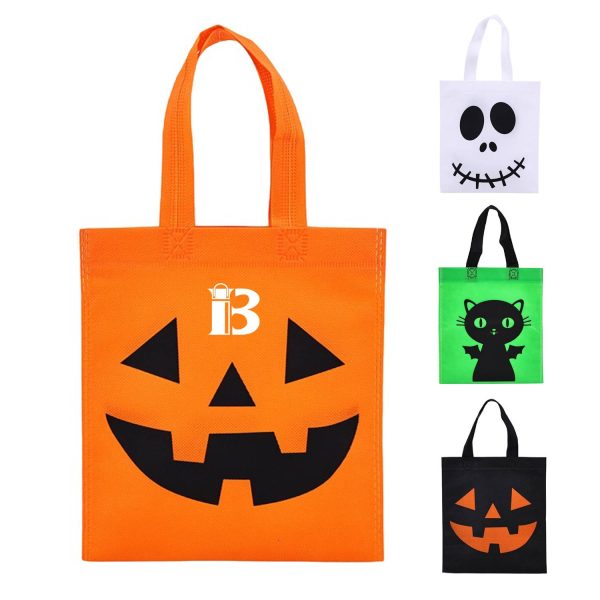 Halloween Non-Woven Pumpkin Tote Bag
