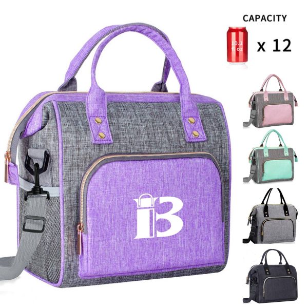 12 Can Insulated Oxford Cooler Lunch Tote Bag