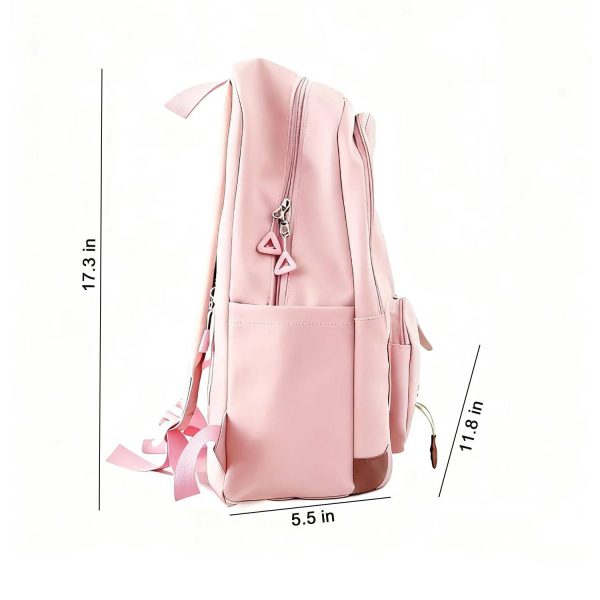 4 Pcs Large Capacity Nylon School Backpack Set