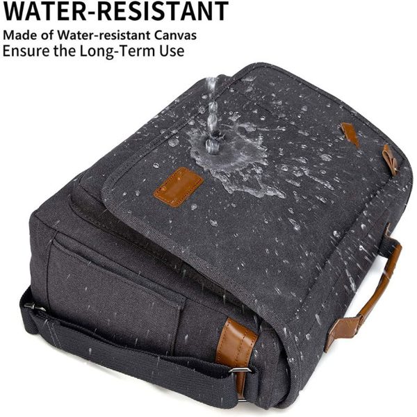 15 Inch Waterproof Crossbody Flap Laptop Bag