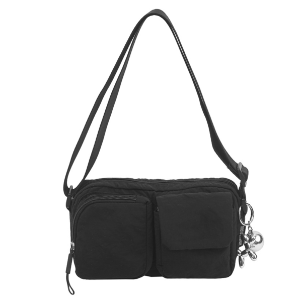 Lightweight Nylon Water-Resistant Crossbody Sling Bag