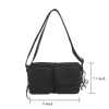 Lightweight Nylon Water-Resistant Crossbody Sling Bag