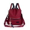 Waterproof Travel Nylon Backpack w/ Cat Pendant