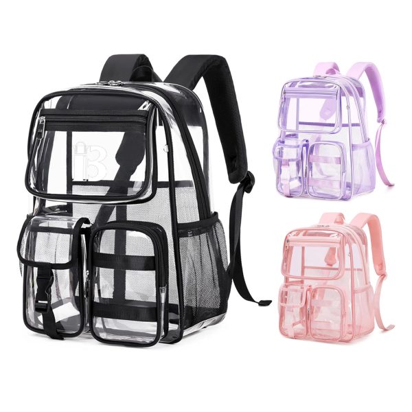 Large Capacity Heavy Duty PVC Clear Backpack