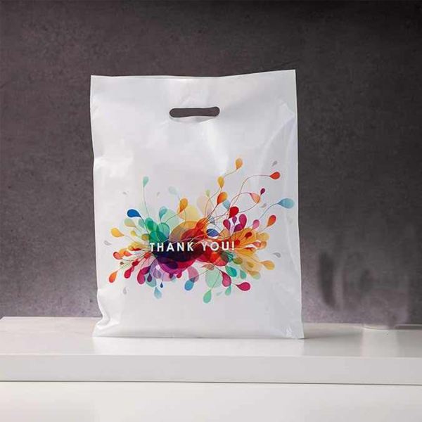 12 Mil Reusable Plastic Shopping Bag w/ Handle