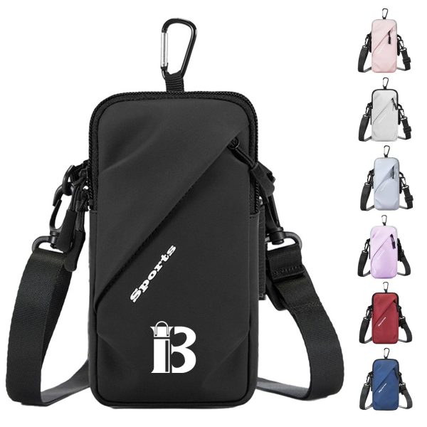 Phone Running Arm Pouch Crossbody Bag w/ Carabiner