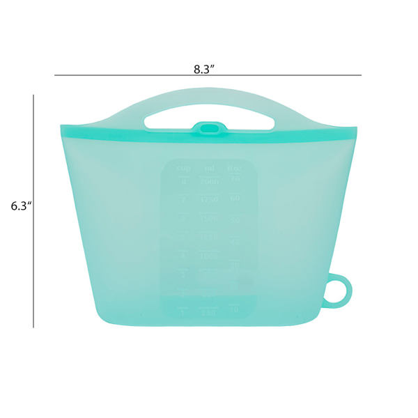 35 Oz Silicone Food Storage Ziplock Bag