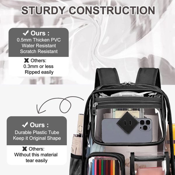 Large Capacity PVC Clear Backpack