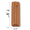 PU Leather Zipper Pencil Pouch