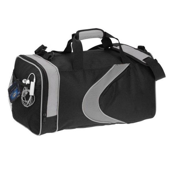 Two-Tone Polyester Wet Dry Separation Sports Duffel Bag