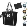 Nylon Zippered Sandproof Foldable Beach Tote Bag