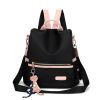 Waterproof Travel Nylon Backpack w/ Cat Pendant