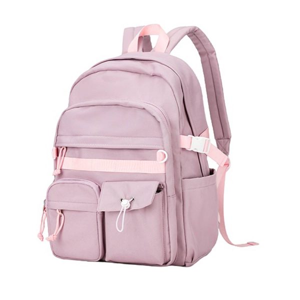 Large Capacity Nylon Travel Backpack w/ Pockets