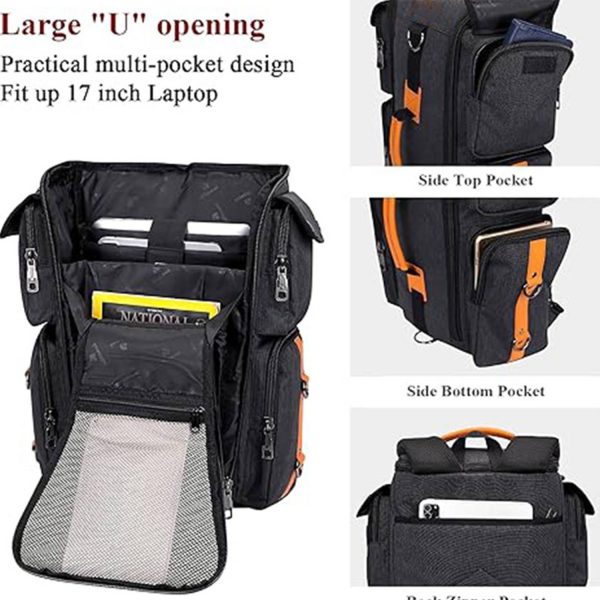 4_1759890751381.jpg Large Capacity Canvas Laptop Backpack