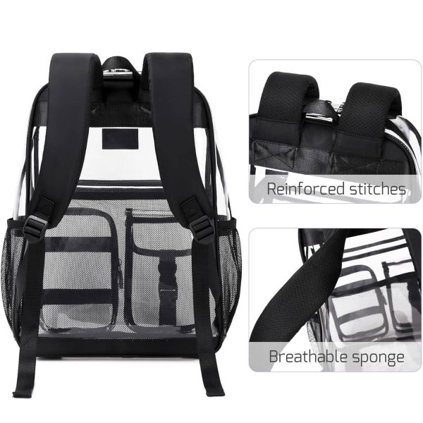 Large Capacity Heavy Duty PVC Clear Backpack