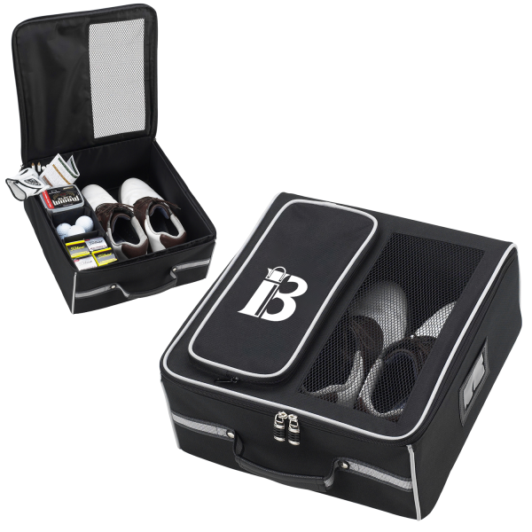 572d315f-c682-4b5c-be15-330d08c52539_1.png Oxford Golf Double zipper Breathable Shoe Bag