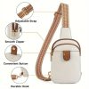Adjustable PU Leather Crossbody Chest Bag