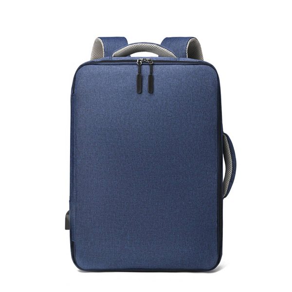 35L Polyester Waterproof Business Backpack w/ USB Port