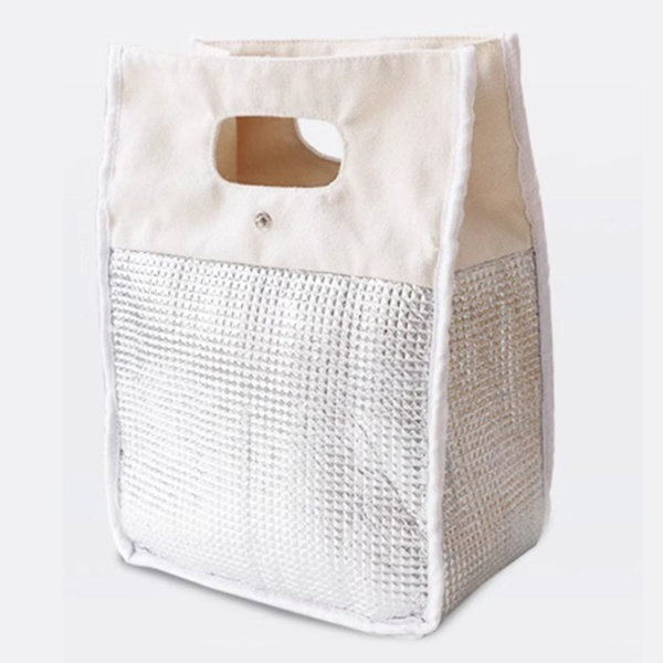 Canvas Aluminum Foil Insulation Lunch Bag