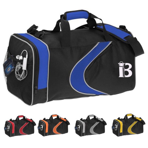 Two-Tone Polyester Wet Dry Separation Sports Duffel Bag