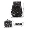 3Pcs Kids Waterproof Oxford Backpack w/Lunch Bag Pencil Case