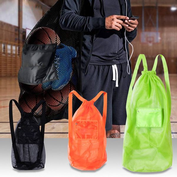 8aa31bd7-db55-481b-91b3-64e5a7be603c_VZ698篮球袋6.jpg Sport Mesh Drawstring Backpack w/ Zipper Pocket