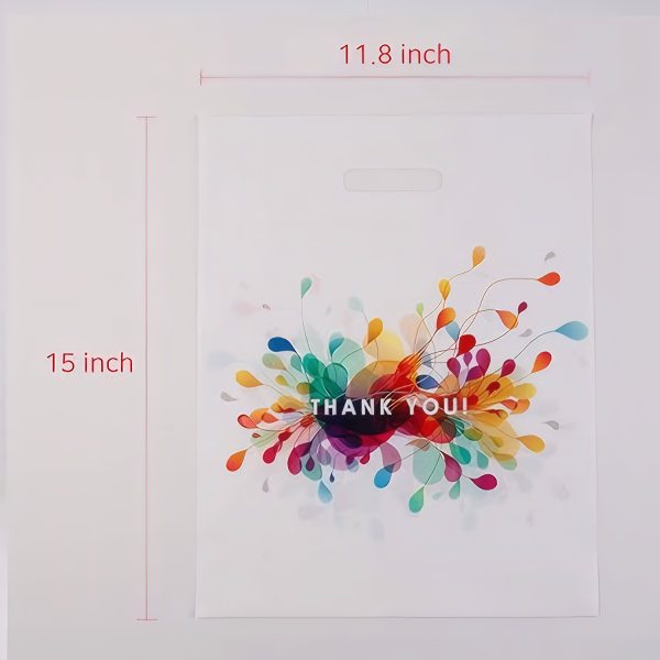 12 Mil Reusable Plastic Shopping Bag w/ Handle